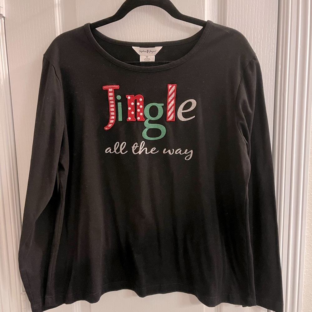 Sophia Jayne Women’s Long-sleeve Shirt: Jingle All The Way🎄